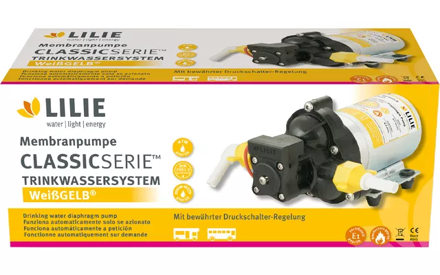 293130 lilie trykkpumpe 2 Lilie trykkvannspumpe 12V 1,4 bar 7 l/min - LP204 - Bilde 2