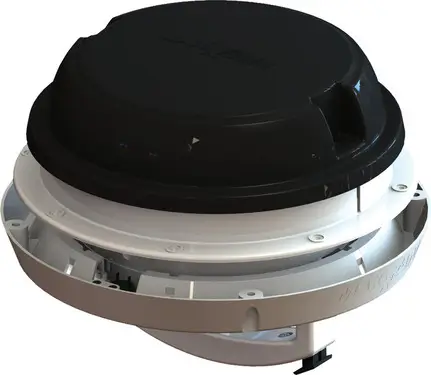39837 maxxfan dome svart 2 MaxxFan Dome Plus 12V takventil - svart - Bilde 3