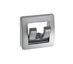 Kleskrok / veggkrok, matt sølv