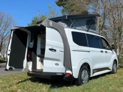 Solseil for bakdører på ford transit/tourneo custom >2023, vw t5 / t6 / t6. 1