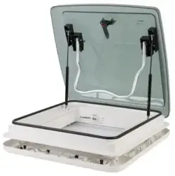 Carbest takluke med blendingsgardin og myggnetting, 40x40 cm