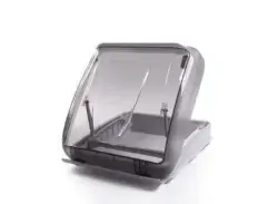 Carbest takluke med tonet glass, 40x40cm med tvangslufting