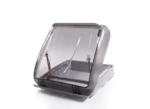 Carbest takluke med tonet glass, 40x40cm med tvangslufting