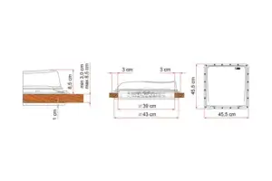 Fiamma vent takluke 40x40cm, crystal - bilde 4