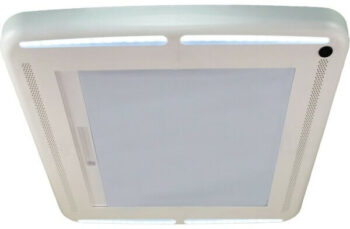MaxxShade mørkleggingsgardin for MaxxFan Deluxe takvinduer - Med LED (cool white)