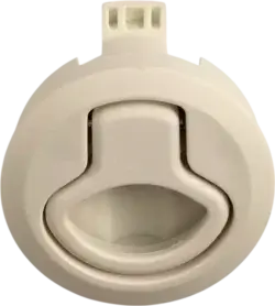 Låsering for skuff / skapdør, hvit