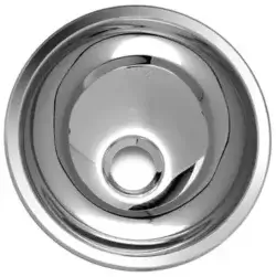 Rund vask / oppvaskkum, Ø265, rustfritt stål