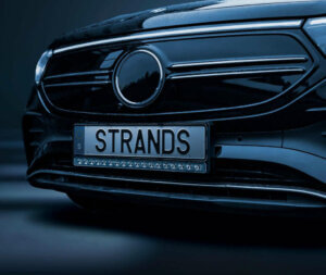 Strands skiltholder med integrert led-lys - bilde 2